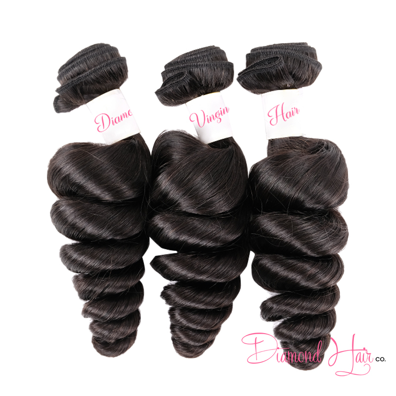 3 Bundle Deals Loose Wave Mink Brazilian Diamond Virgin Hair