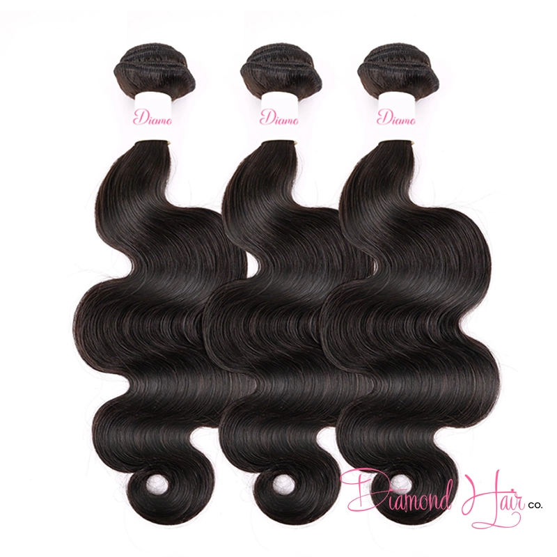 100% virgin mink Brazilian Hair 3 Bundle Deals 100% Mink Brazilian Hair Deep Wave Hair Bundles with Frontal  main image 4