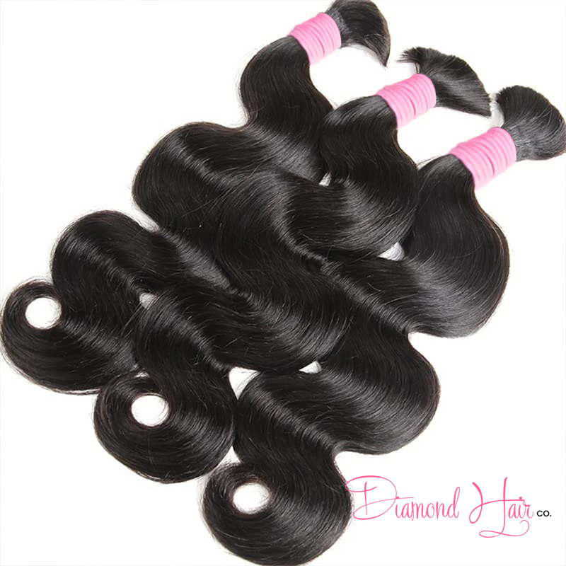 10A Color #1B Body Wave Bulk Hair Raw Vietnamese Hair Cabelo Humano Brasileiro Ondulado 45-75cm