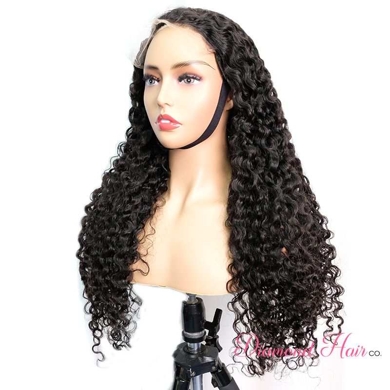 Burmese Curly 4x4 5x5 Closure Wig 13x4 13x6 Full Frontal Wig 200% Density Mink Brazilian Diamond Virgin Hair