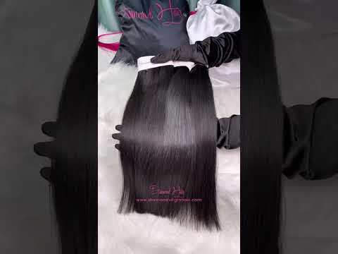Silky Straight 3 Bundle Deals Mink Brazilian Raw Hair Weave