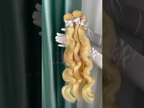 Blonde #613 Color 3 Bundle Deals With A 5x5 Lace Closure Body Wave Mink Brazilian Diamond Virgin Hair