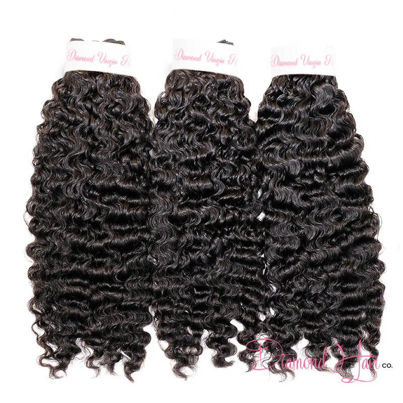 Burmese Curly Hair 3 Bundle Deals Mink Brazilian 100% Human Raw Hair