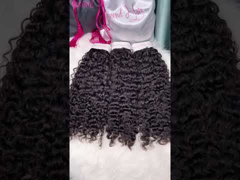 Burmese Curly 3 Bundle Deals With A 5x5 Lace Closure 100% Human Raw Hair