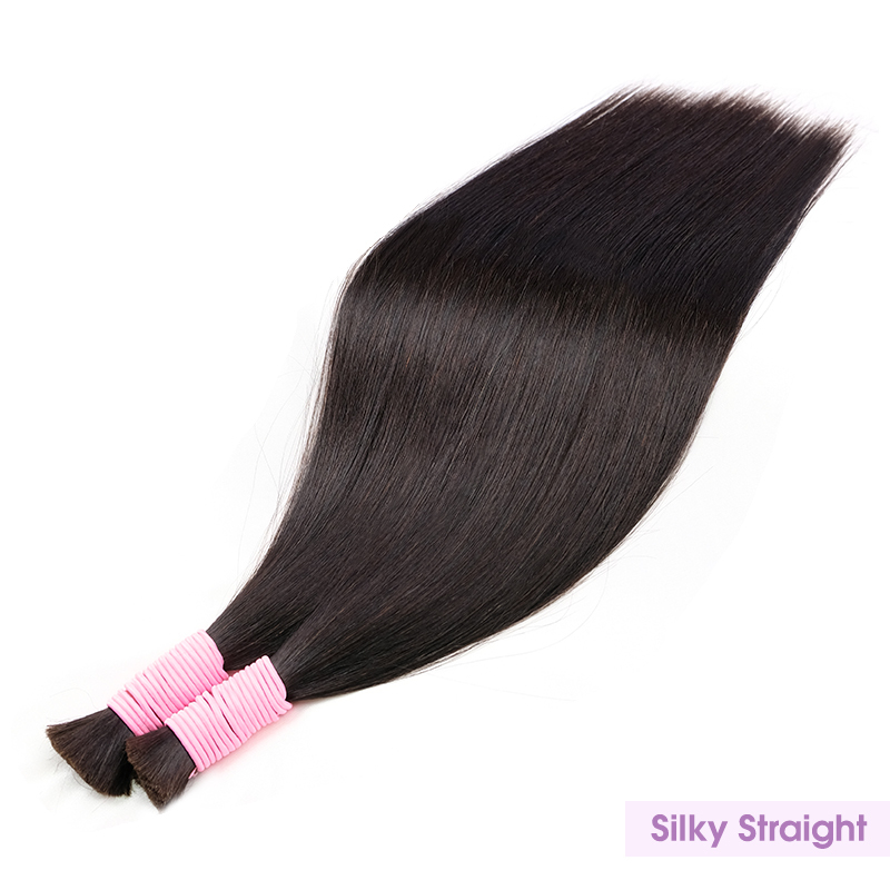 Braiding Hair 1B Human Hair 100% Raw Hair (100g/pc)