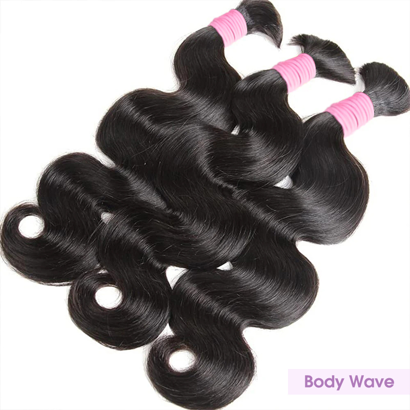 Braiding Hair 1B Human Hair 100% Raw Hair (100g/pc)