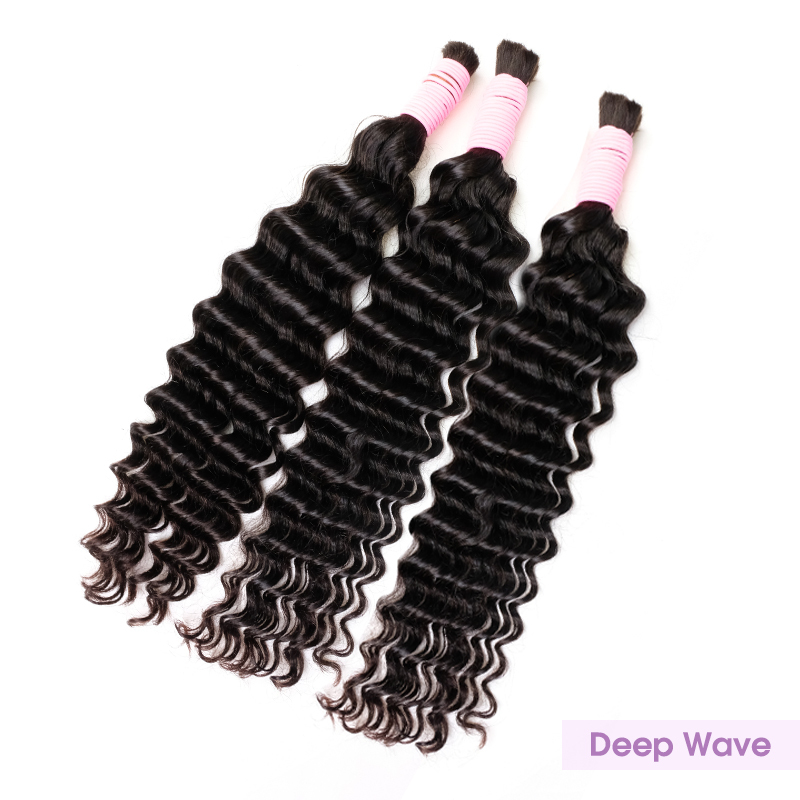 Braiding Hair 1B Human Hair 100% Raw Hair (100g/pc)