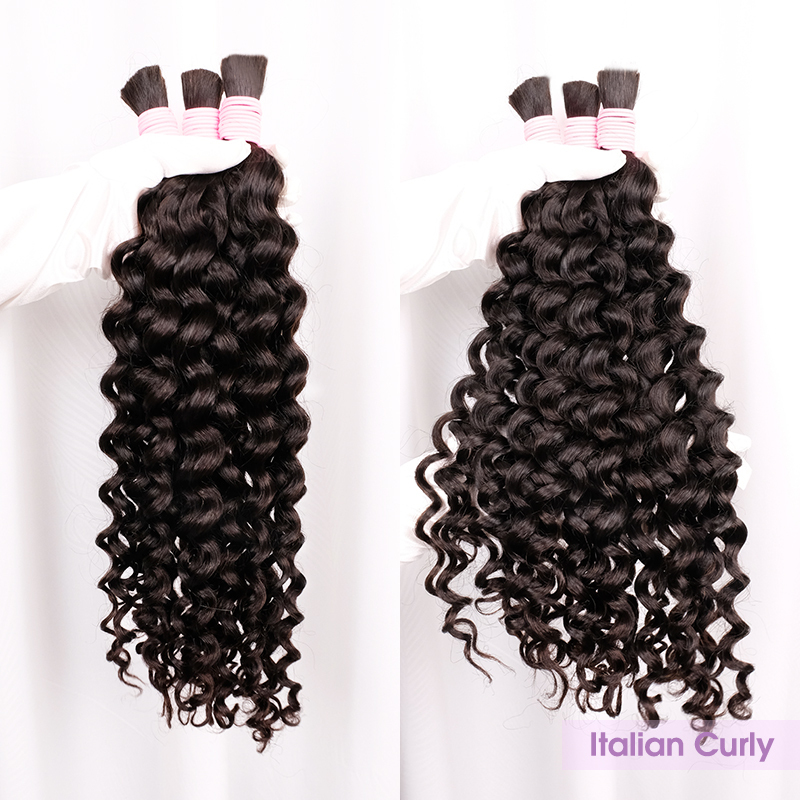 Braiding Hair 1B Human Hair 100% Raw Hair (100g/pc)