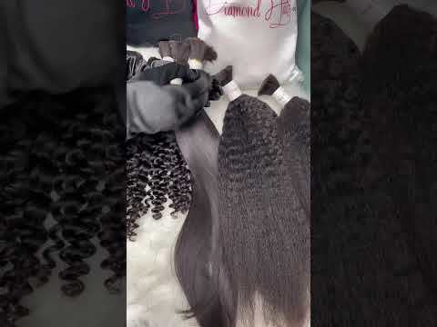 Braiding Hair 1B Human Hair 100% Raw Hair (100g/pc)