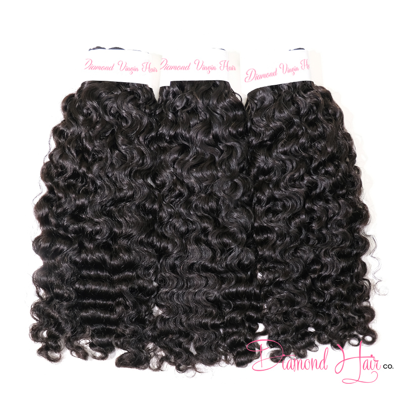 Burmese Curly Hair 3 Bundle Deals Mink Brazilian 100% Human Raw Hair