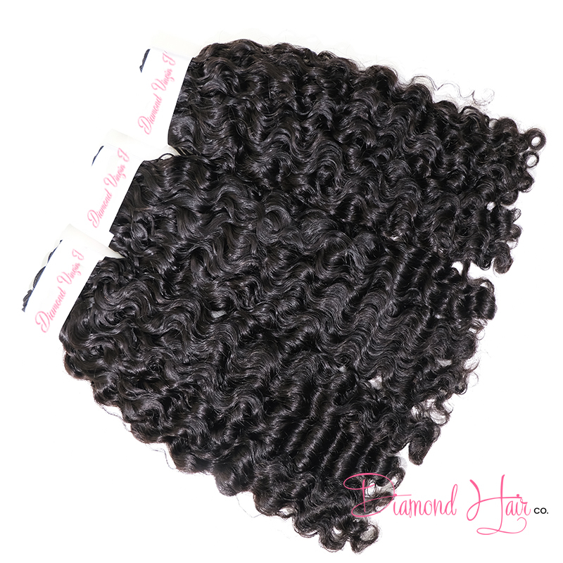 Burmese Curly Hair 3 Bundle Deals Mink Brazilian 100% Human Raw Hair