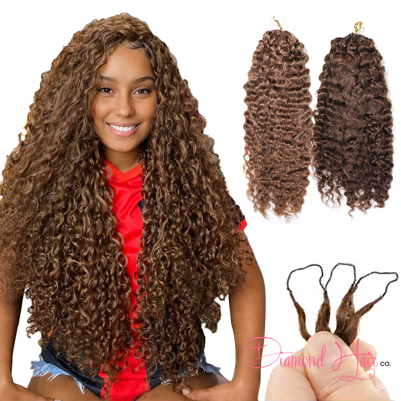Colored Crochet Human Hair Extensions For Braids 100gram (80 Strings/PC）
