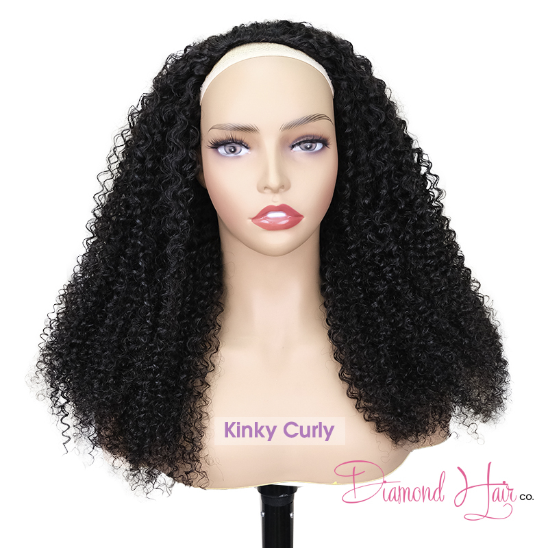 Half Wig 100% Raw Human Hair 200% Density