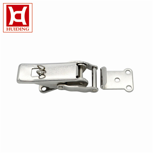 Stainless Steel Spring Loaded Draw Latch Heavy Spring Toggle Latch With Safety Catch