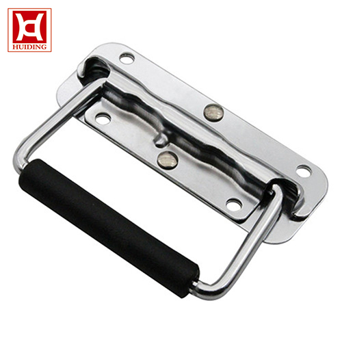 Stainless Steel Concealed Metal Handle For Tool Box with Mounting Plate