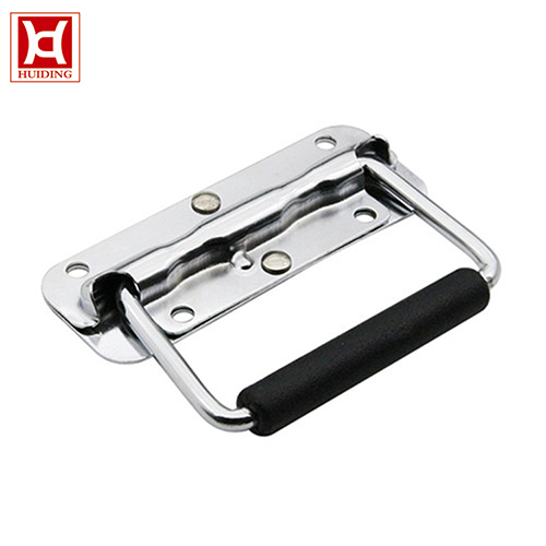 Stainless Steel Concealed Metal Handle For Tool Box with Mounting Plate