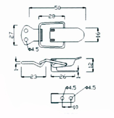 Small Metal Box Toggle Latches