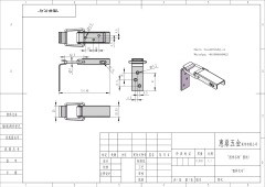 Hot Quality DK046 Zinc Plated Toggle Latches With Padlock Eye