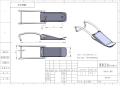 Long Hook Toggle Latch/Spring Claw Toggle Latch/Pull Action Hasp