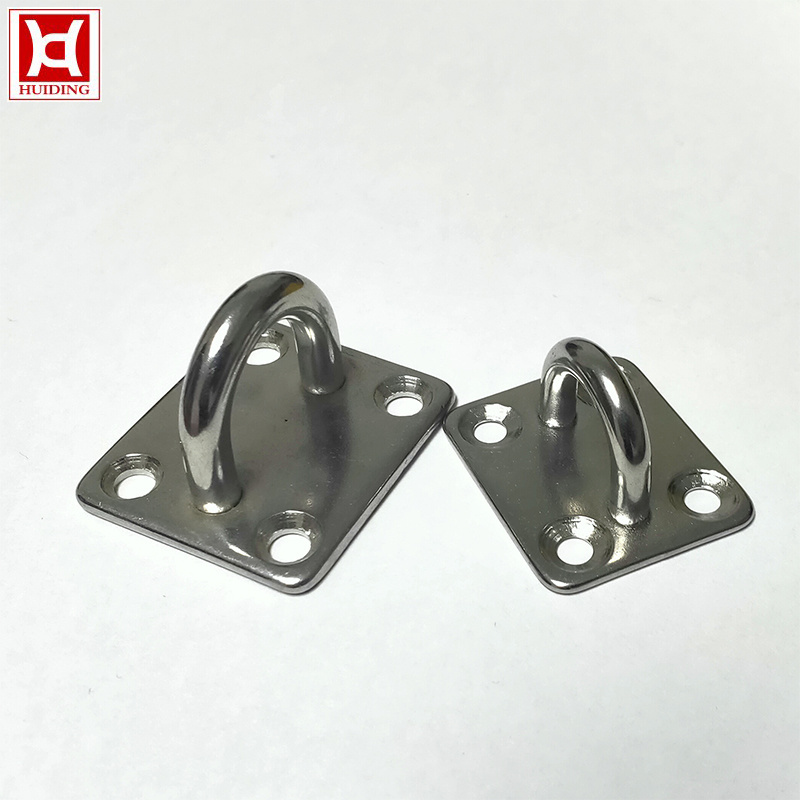 Stainless Steel Diamond Marine Pad Eye Plates Metal Hardware