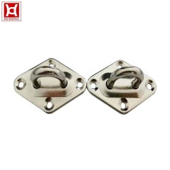 OEM High Polished Marine Boat Stainless Steel Oblong Pad Eye Plate