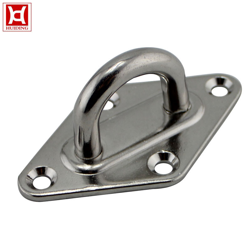 Stainless Steel Diamond Marine Pad Eye Plates Metal Hardware