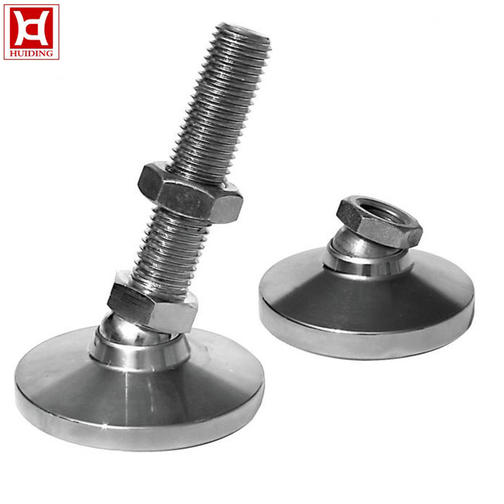 304 Heavy-Duty Fixed Adjustable Leveling Feet with Mounting Hole
