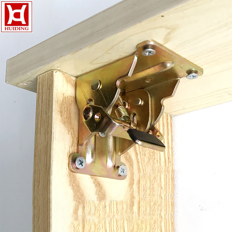 Table Leg Fittings Foldable Support Bracket Self-Locking Hinge