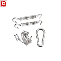 Stainless Steel Sun Shade Sail Hardware Kit Rectangle and Square Sun Shade Sail Installation Fittings