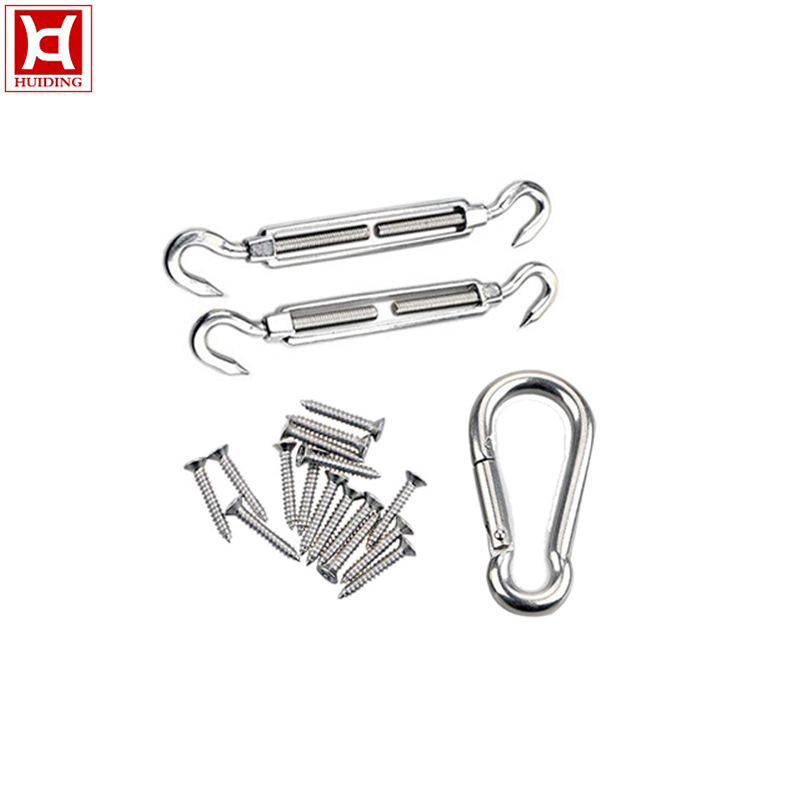 Heavy Duty Marine Grade Stainless Square Sun Shade Sail Hardware Kits