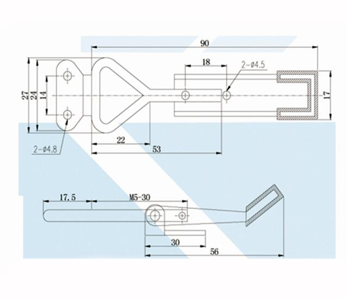 China cheap metal toggle latch lock toggle clip latch galvanised mini toggle latch