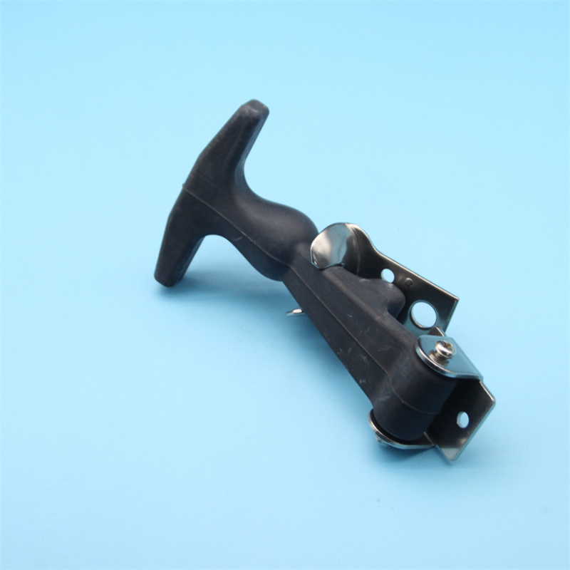 Black Flexible T-Handle Rubber Hood Tie Down Latch Rubber Toggle Latch