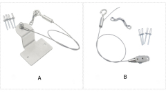 RV Hatchdoor Wire Pull Rope 304 Stainless Steel Motorhome Adjustable Length Drawstring