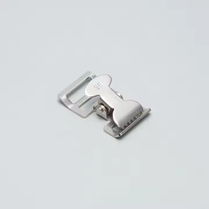 Zinc-Plated Alligator Clamp with Spring Buckle
