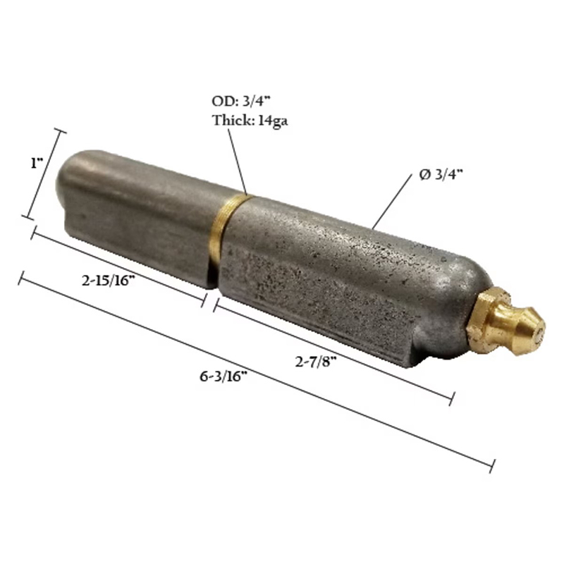 Weld On Steel Bullet Hinge