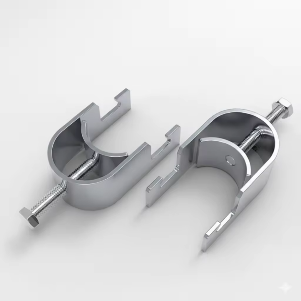 Strut Clamp Conduit Pipe Support with Zinc Plated Finish