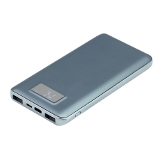 Metal power bank 10000mah with LCD display