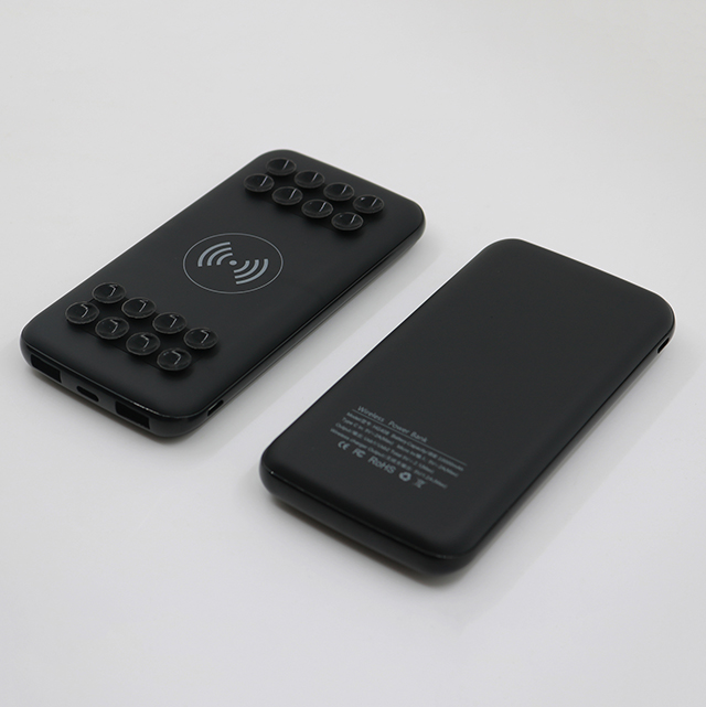 New arrival popular wireless power bank 8000mah with suction cup