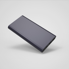 simple design metal power bank 10000mAh with dual usb output ports