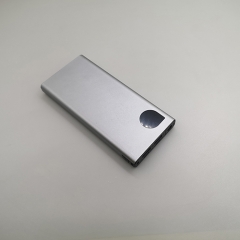 Concise design metal 10000mAh 22.5W PD power bank with LED torch