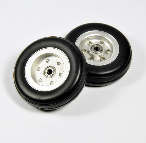 1pcs GeminiModel  2/ 2.5/ 3/ 3.5/ 4inch Rubber Tires Wheel with Aluminum Alloy Hub