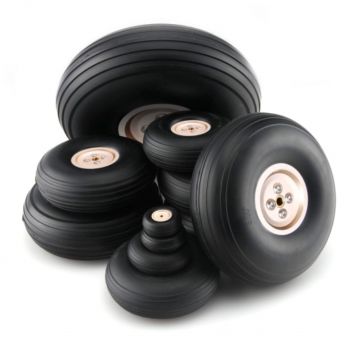 Gold Aluminum Alloy Hub Wheel for RC Airplane