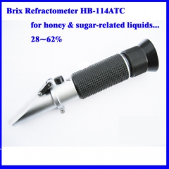 Brix Refractometer 28-62% brix ATC