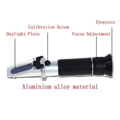 2 in 1 brix & salinity refractometer for foods industrial