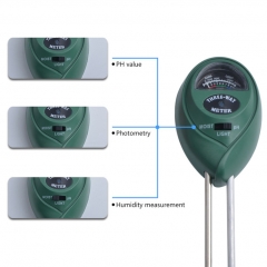 3 in 1 PH meter&Moisture meter&Light meter