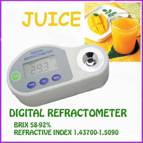 Pocket Digital Refractometer 58-92%brix,REFRACTIVE INDEX:1.4370-1.5090
