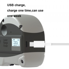 2 in 1 Laser Range Finder Measure Tape Distance Meter