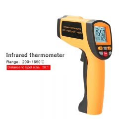 Industrial Digital IR thermometer GM1650 temperature measuring gun -50 to 1650 degree C