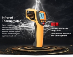 Industrial Digital IR thermometer GM1651 temperature measuring gun -50 to 1650 degree C with USB data export function