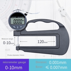 Digital thickness gauge meter deep throat micrometer 0-10mm 0-25mm different probe size